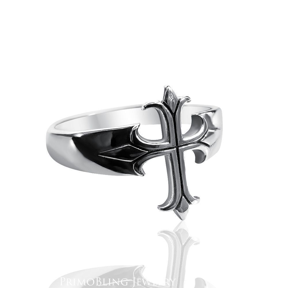Sterling Silver Medieval Cross Ring